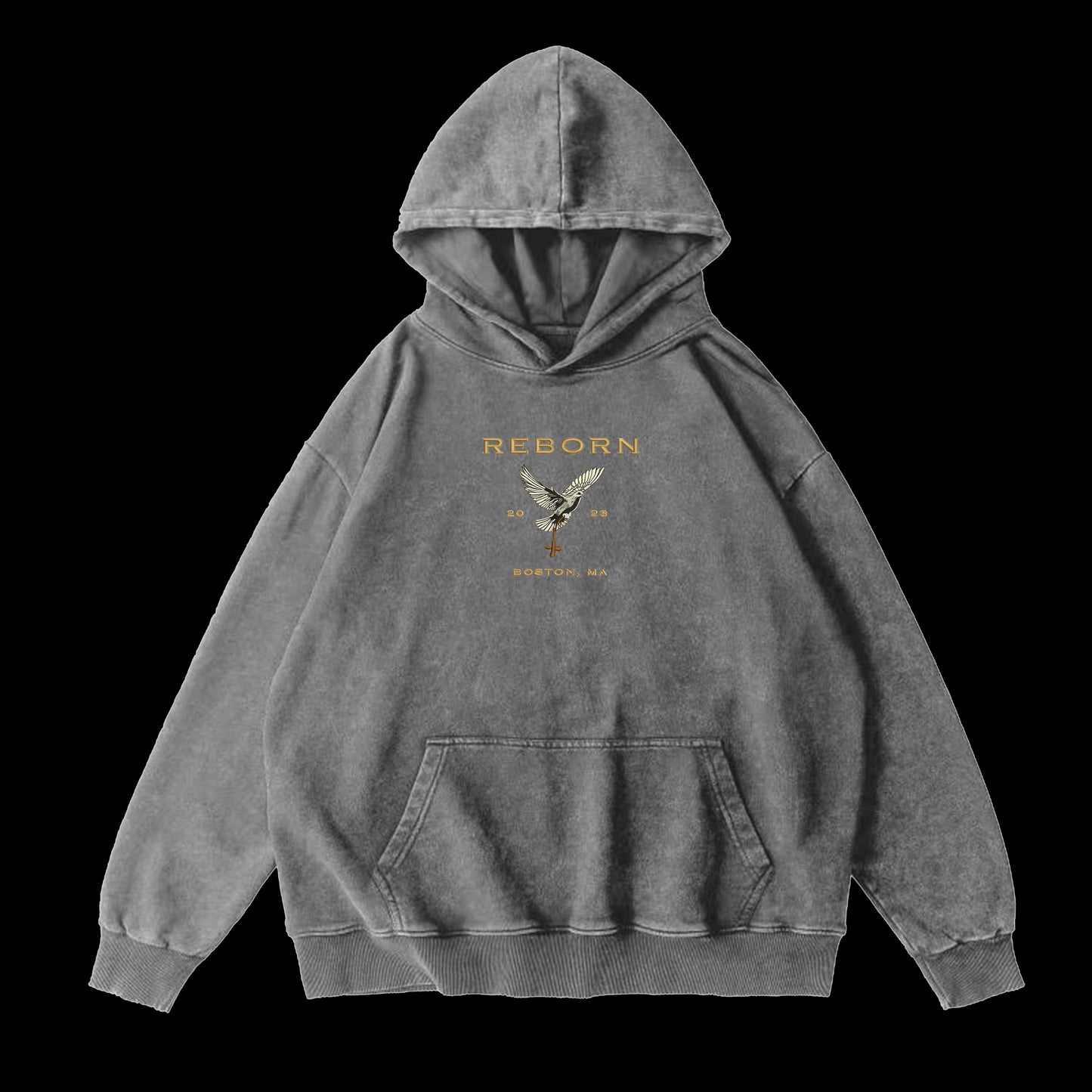 DARK GREY DOVE HOODIE